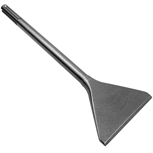 6" Tile Chisel for SDS-Max Rotary Hammer, 15" Long Alloy Steel