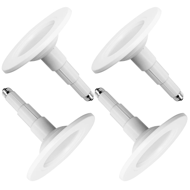 Jolux 5/6 Inch LED Can Lights Adjustable Recessed Retrofit Downlight,12W=60W,5000K Daylight, 800LM,Dimmable,ETL Damp Rated Conversion kit, Recessed Lighting Install,Flat Trim, E26 Base,4-Pack 5000K(Daylight) 6 Inch- 4 Pack