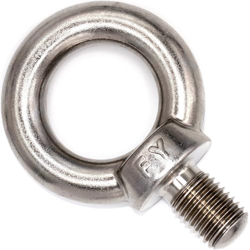 Stainless Steel Machinery Shoulder Lifting Eye Bolt (M24, 1 Item) M24 Silver