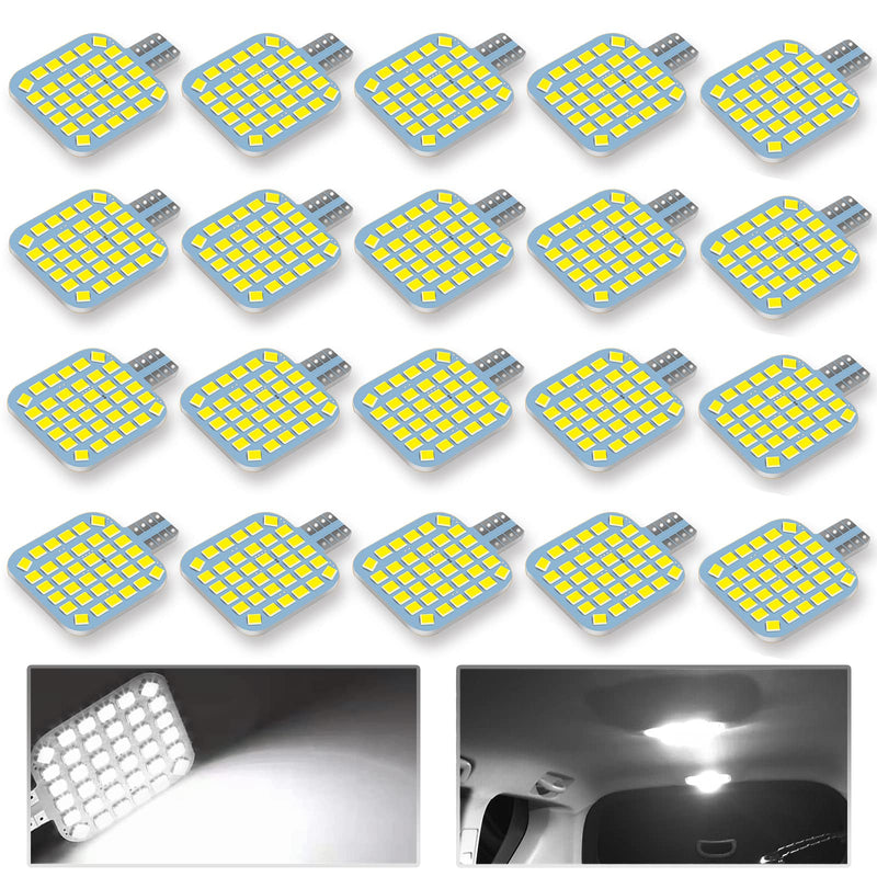 20PCS T10 921 922 912 194 RV Interior LED Light Bulbs, Super Bright LED Bulbs Replacement Lighting 36-SMD 2835 6500K White for 12V RV Camper Trailer Motorhome Boat Dome Car Marine Ceiling Indoor Light 20PCS Bright Cool White 6000K-6500K