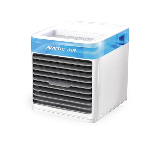 Arctic Air Pure Chill 2.0 Evaporative Air Cooler by Ontel - Powerful, Quiet, Lightweight and Portable Space Cooler with Hydro-Chill Technology For Bedroom, Office, Living Room & More,Blue No Size