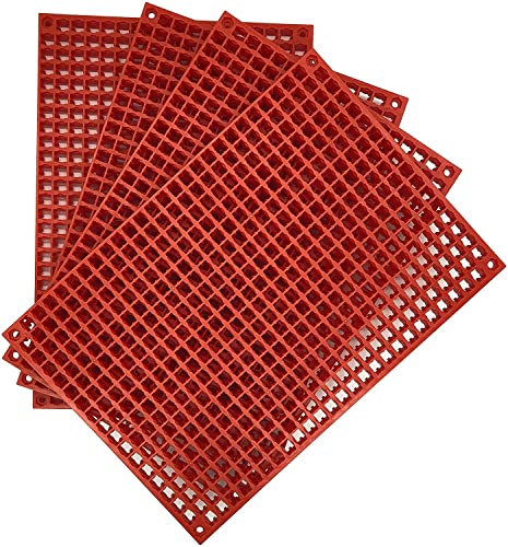 Free Zone 4-Piece Large Pegboard Set Red