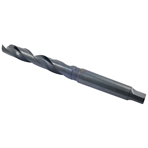 HHIP 5302-4112 High Speed Steel 4MT Taper Shank Drill, 118 Degree Split Point, 1-3/16" Diameter X 7-3/8" Flute Length X 13" Overall Length 1-3/16" Dia. x 4MT