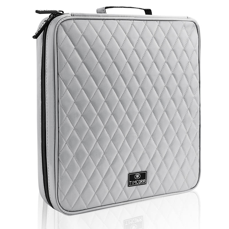 CD Case DVD Holder Storage: 160 Capacity DVD Cases Organizer Portable Wallet Storage - CD Plastic Protective Carrying Binder for Home Travel (Grey) 160 Capacity Grey