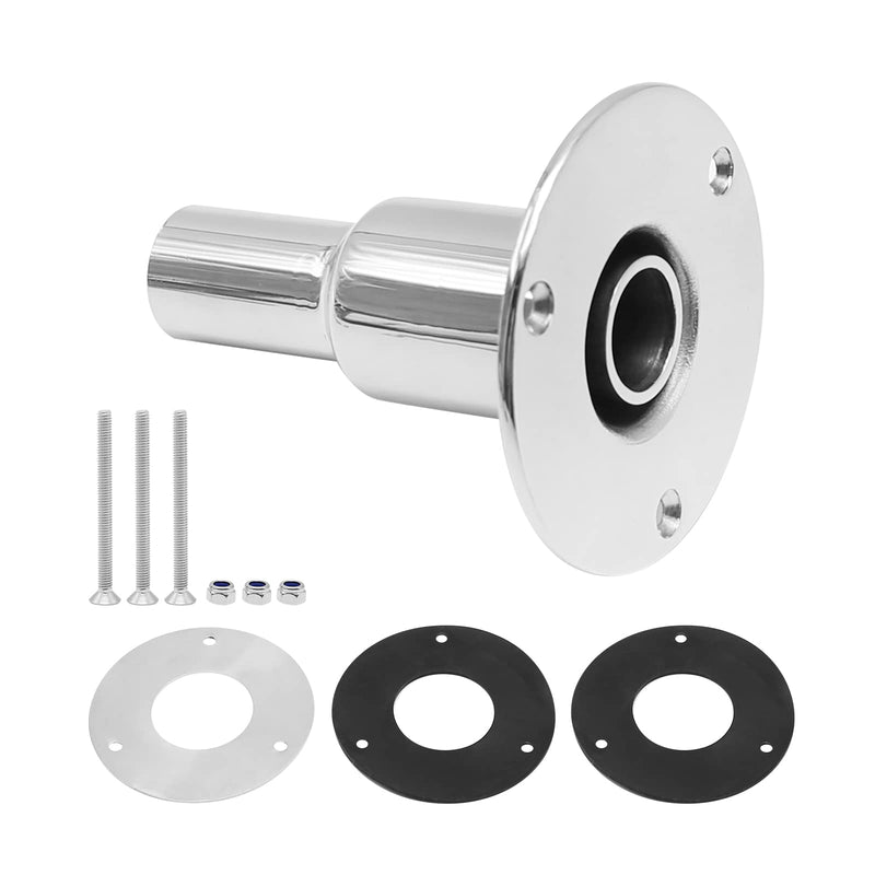 Anxingo 316 stainless steel thru hull/ex-haust fitting 24mm Tube Pipe Socket Hardware For Webasto Eberspacher (Straight) Straight