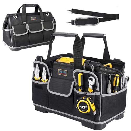 18 Inch Heavy Duty Tool Bag, 16-Pocket Tool Box Organizer, Black 18 Inch