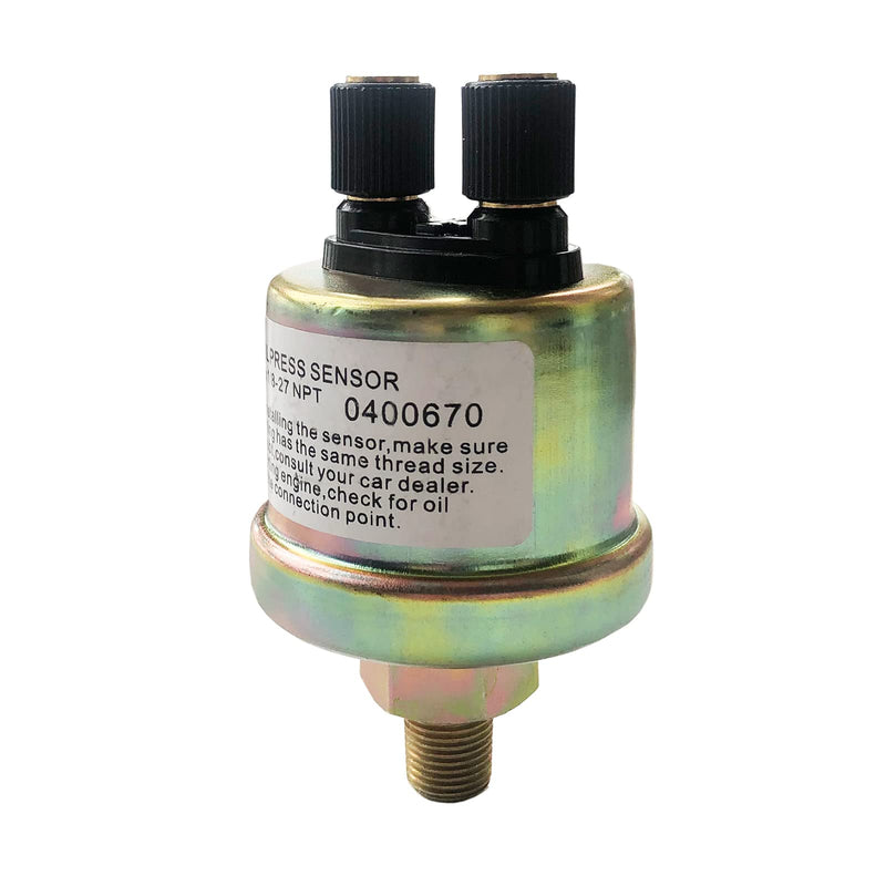 0-150 Psi Oil Pressure Sensor Replacement for Oil Press Gauge 1/8-27NPT 0-10 bar Gauge Sender 2 Pins