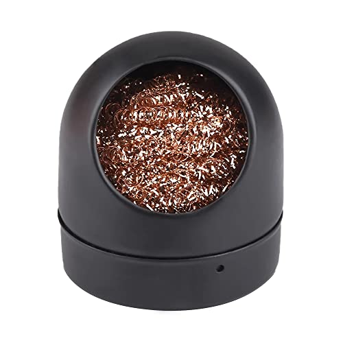 WANGCL Soldering tip iron cleaner, soldering tip cleaning wire and metal brass holder station