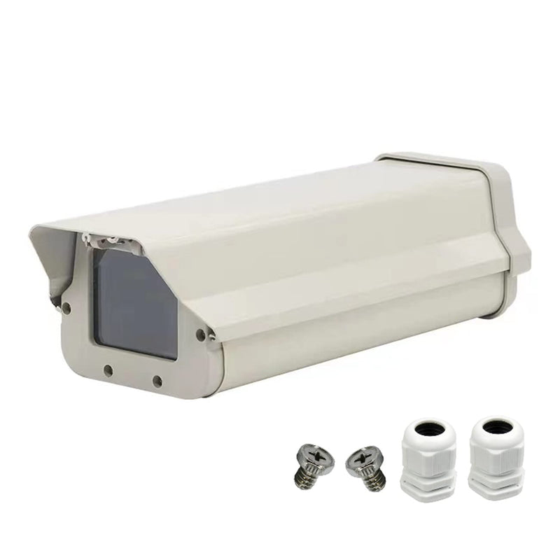 Aluminum Housing CCTV Security Surveillance Outdoor Camera Box Weatherproof Heavy Duty Junction Box Shell for CCTV Surveillance Camera Wall Mounting Bracket