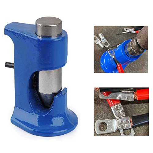 Hammer Lug Crimper Tool, Solid Hammer Crimper for Battery and Welding Cables 16 AWG TO 4/0 Wire Gauge (Blue) Blue