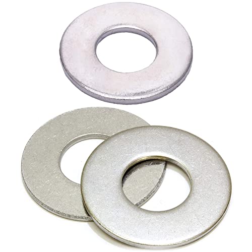 Bolt Dropper 1/2" Flat Washer, 1-1/4" Outside Diameter (100 Pack)- Choose Size, 18-8 (304) Stainless Steel and 3/8" Flat Finish 7/8" OD (100pc)