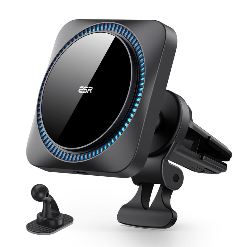 ESR for MagSafe Car Mount Charger with CryoBoost, Magnetic Wireless Car Charger Compatible with MagSafe Car Charger, for iPhone 15/14/13/12, Fast Phone Cooling Charger