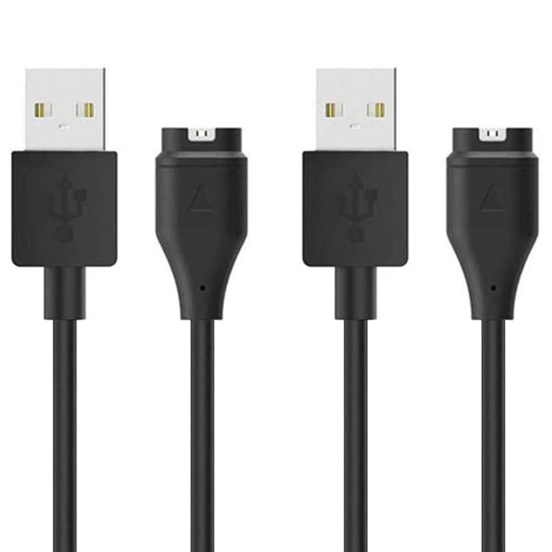 Charger for Garmin Forerunner 45 55 245 255 265 745 945 955 965, Approach S10 S12 S40 S42 S60 S70, Vivoactive 3 4 4S, Instinct, Venu 2 2S Plus, Fenix 7 7S 7X 6 5 Charging Cable [2Pack, 3.3ft/1m] (2)