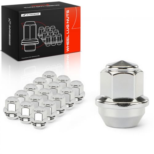 A-Premium Front & Rear M12-1.50 Wheel Lug Nuts, Set of 16 16PCS