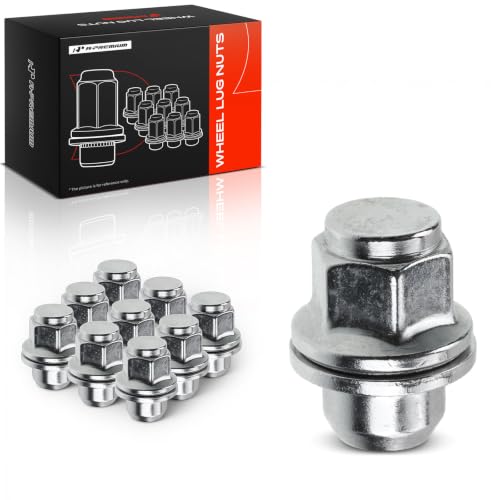 A-Premium Front or Rear M12-1.25 Wheel Lug Nuts, Set of 10 10PCS