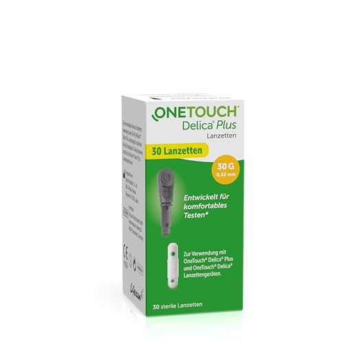 OneTouch Delica Plus Lancets for Blood Glucose Measurement I 30 Sterile Lancets 30 pieces (pack of 1)