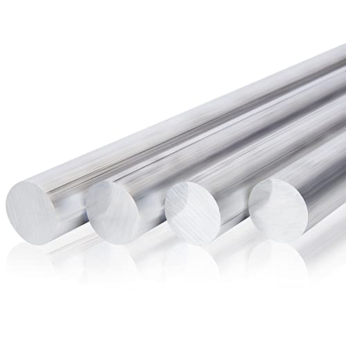 4 Pcs 1 Inch Diameter Round Aluminum BAR,Long 13" 6061 Aluminum Round Bar,T6511 Solid New Mill Stock 4