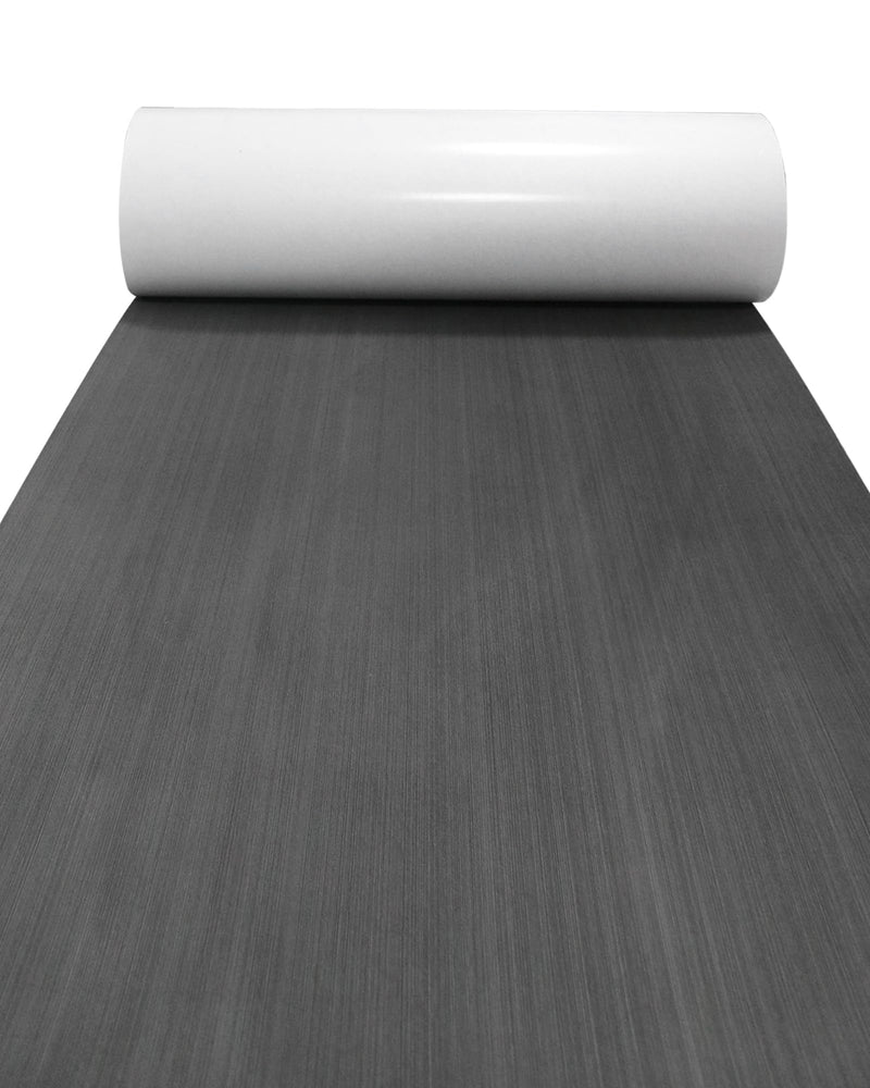 KXKZREN Boat Flooring EVA Foam Decking Sheet Mateials Non-Slip Marine Boat Deck Carpet Self-Adhesive Comfort Floor Mats for Boat Motorboat RV Yacht Kayak Cooler Top 94x16in, area 10.59 sq.ft Dark Gray with Black Backing