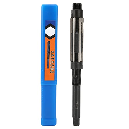 Nikou Adjustable Reamer, 6 Cutting Edges, 64 mm Length, 9SiCr 21-23 mm Adjustment Range, Adjustable Hand Reamer, Tension Reamer for Metal Materials