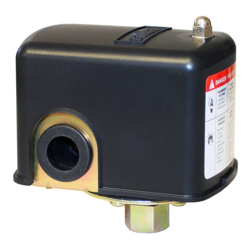 Merrill MFG MPSHD6080 Water Well Pressure Control & Air-Pump Pressure Switch, 60-80 PSI Pressure Setting, NEMA 1, Adjustable Differential,1/4" Female NPT