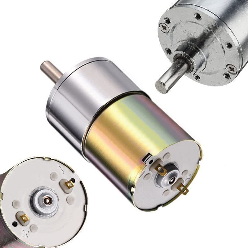 JZK 200RPM DC 12V High Torque 200RPM 12V Micro DC Gear Motor 6mm Shank Diameter Speed Reduction Electric Gear Motor
