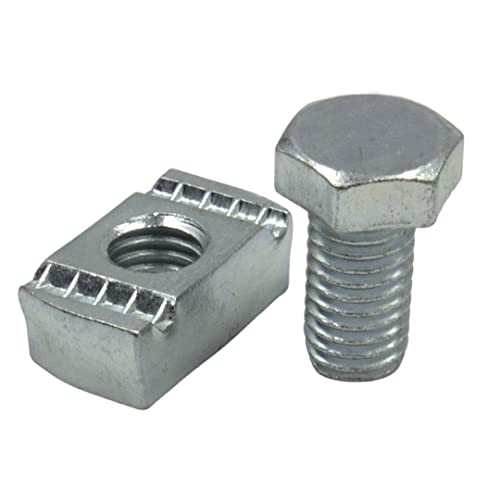 1/2" x 15/16" Strut Channel Nut and Bolt Set (10-Pack)