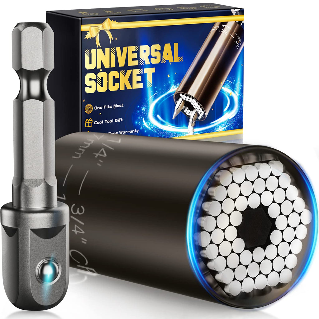 Stocking Stuffers for Mens Gifts Christmas Birthday Gifts for Him Husband Dad Adults Super Universal Socket Set with Power Drill Adapter Cool Stuff Gadget Present Ideas Tools for Men 1