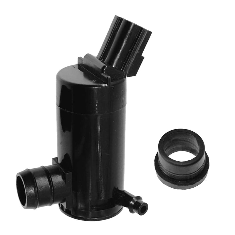 Windshield Washer Pump w/Grommet Replacement for Ford Escape, Focus, F150, F350, Mazda B2300, B2500 Mercury Monterey, Mariner Replaces OEM 7R33-17664-DA, 7L8Z-17664-A, F6SZ-17664-A