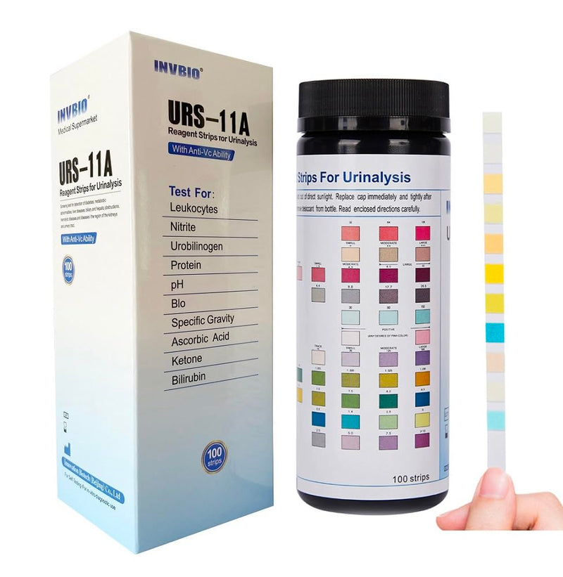 Rapid Diagnostic Test-Strips 11 Parameter pH/Protein/Keto etc-100 Cnt