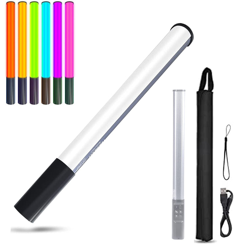 RGB LED Video Light Wand Stick with Tripod & Remote Control, 9 Color Modes, 3200K-9900K