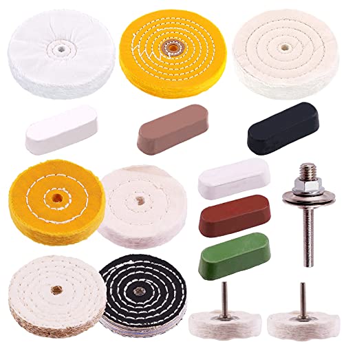 Swpeet 14Pcs Buffing Polishing Wheels