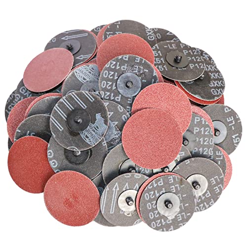 3" inch Sanding Disc R-Type Sandpaper Quick Change Disc,Surface Conditioning Grinding Pad Abrasive Disc (120) 120