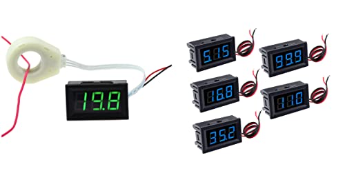 DC 5-120V 100A Mini Hall Current Meter and DC 5-120V Mini Voltage Meter