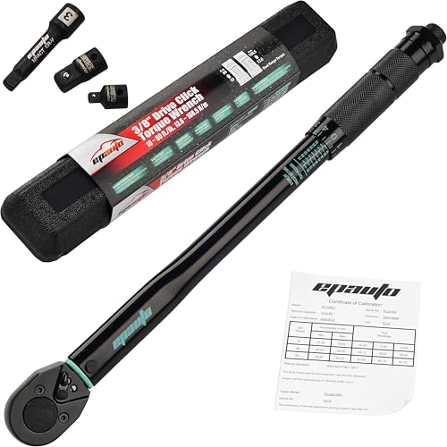 EPAuto 3/8-Inch Drive Click Torque Wrench, 10-80 Ft-lb./ 13.6-108.5 Nm 3/8-Inch Drive 10-80 ft-lb
