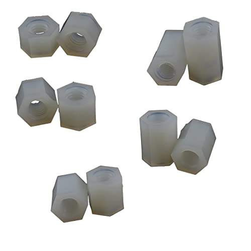 Nylon Hex Standoff Internal Thread Dual-Ended Spacer M4 Series 5mm 6mm 8mm 10mm 12mm