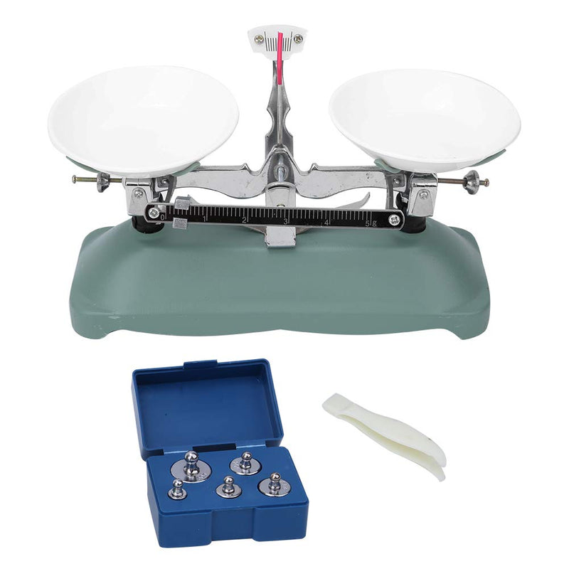 100/500 g Mechanical Scales with Weight Set Scale Tray 10 G, 20 G, 50 G, 100 G, 200 G Weights (100 g)
