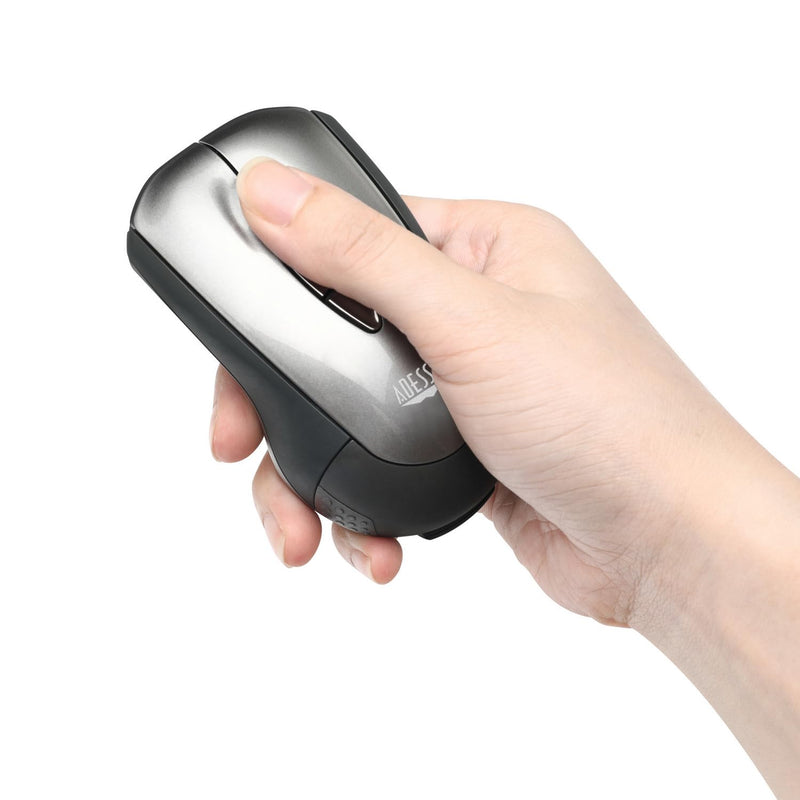 Adesso Wireless Air Mouse Mobile iMouse P10 Presentation Remote, Laser Pointer, presenter clicker with Programmable Buttons and Hand Gestures USB Receiver for Laptop Classroom Office
