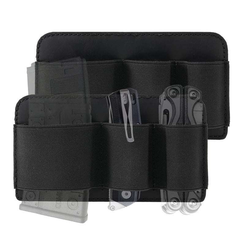 VIPERADE PL6 Tactical Modular EDC Organizer, Elastic Insert Pouch Panel with Hook Backed Accessories Holder, Attachment for Backpack, Tactical Vest, Bag 2pcs, L