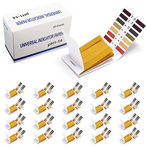 pH Test Strips, 1600 Strips Full Range Soap Making Testing Strips 20
