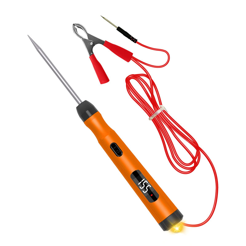 Voltage Tester Car Test Lamp Voltage Tester DC 6V 12V 24V Current Tester Digital LED Car Circuit Tester Car Circuit Test Pen