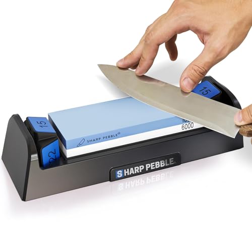 Sharp Pebble Complete Whetstone Knife Sharpening Stone Kit – 1000/6000 Grit