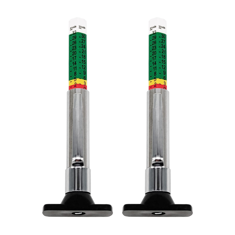 Tire Tread Depth Gauge, 2 Pack