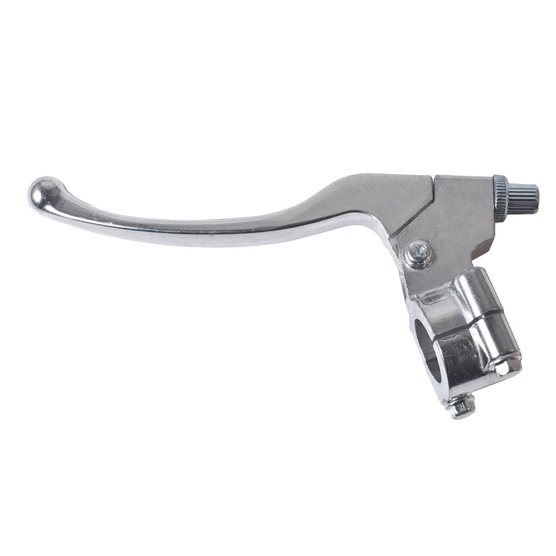 Silver Left Brake Handle Clutch Lever Perch for 98cc 196cc 6.5HP 5.5hp Coleman CT200U BT200X Trail 200 CC100X CT100U Baja Motovox Mini Bike Motorsports SSR125 CRF XR 70 80 XR200 Yamaha Pit Dirt Bike Silver