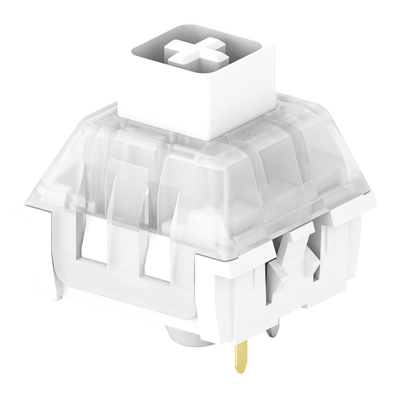 Kailh Box White Clicky Switch Mechanical Keyboard Switches for Gaming & Typing | Hot-Swappable, Dustproof, 3-Pin & 5-Pin Compatible（72pcs） 72PCS