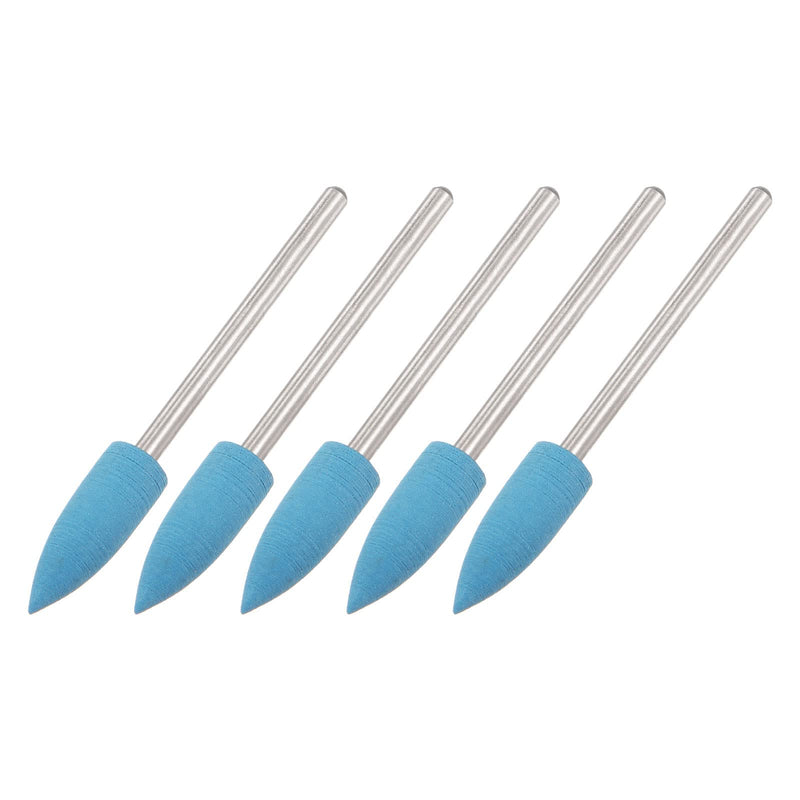 sourcing map Sanding Disc 6mm Diameter 2000 Grit Pack of 5 | Silicone rubber pointed polishing head