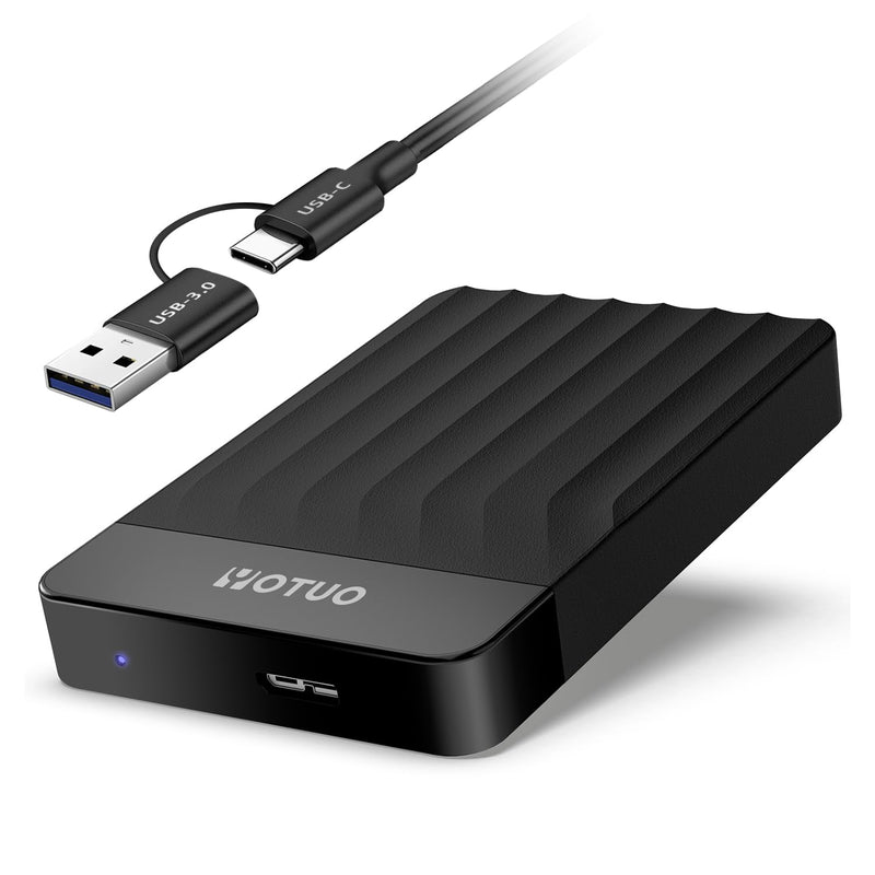 Portable External Hard Drive Storage Expansion Mobile HDD USB 3.0 USB-C for PC, Mac, Desktop, Laptop, PS4, PS5, Xbox One X/S, Xbox 360, Xbox Series X/S, Office & Game (Black, 1TB) Black
