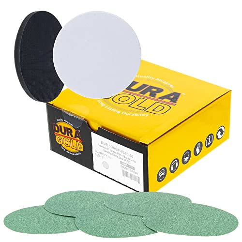 Dura-Gold 80 Grit 5" Sandpaper Discs & Soft Density Interface Pads