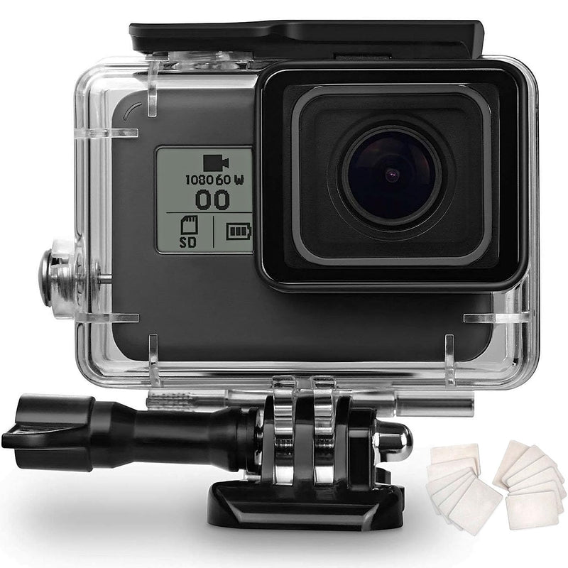 60M/196FT Waterproof Housing Case for Go Pro Hero 7/6/5 Black(2018), Waterproof Case Diving Protective Housing Shell with Touchable Cover for Go Pro Action Camera Underwater Dive Case Shell