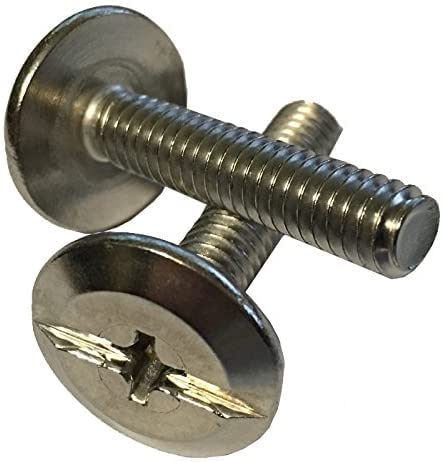 Qty 6 to 100 Pieces 1-1/2" Long Stainless Hurricane Sidewalk Bolts 18-8 (100)
