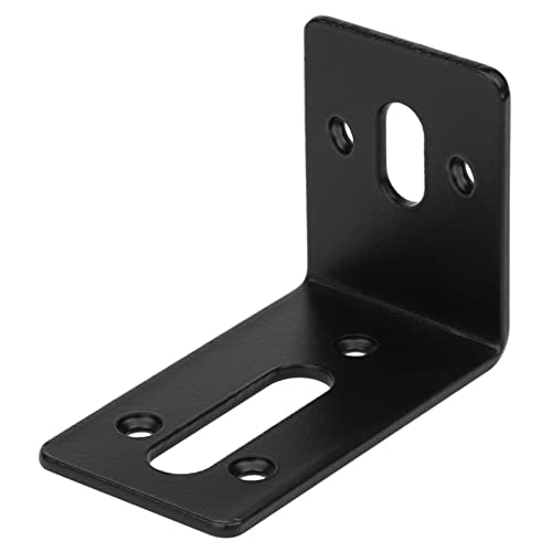 GBGS 10 Pack Black Slotted L Bracket,Adjustable Corner Braces,1/8" Thick